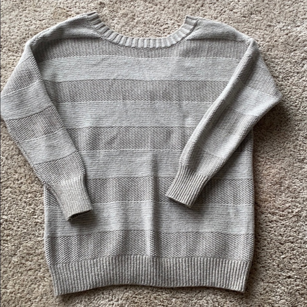 Neutral crew neck sweater